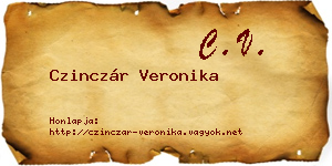 Czinczár Veronika névjegykártya